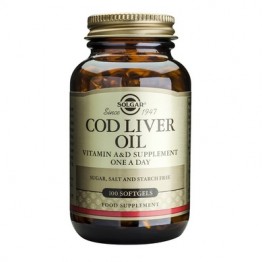 Cod Liver Oil softgels 100s Λιπαρά οξέα